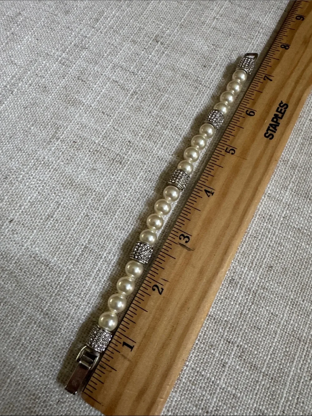 Brighton Meridian Ivory Pearl & Pave Silver Bracelet